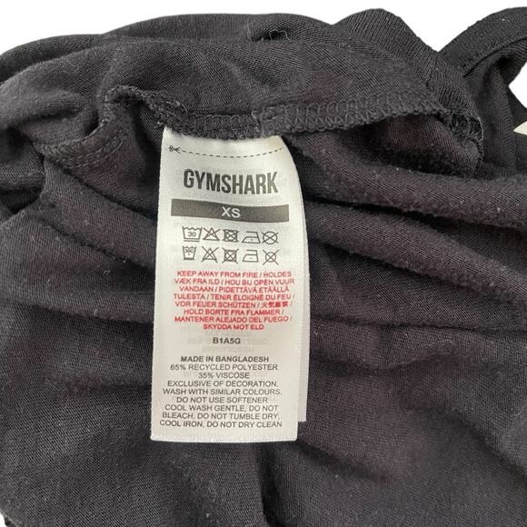 Gymshark Mens XS Racerback Tank Top Black Solid Thin Basic Tee Activewear - Picture 3 of 7
